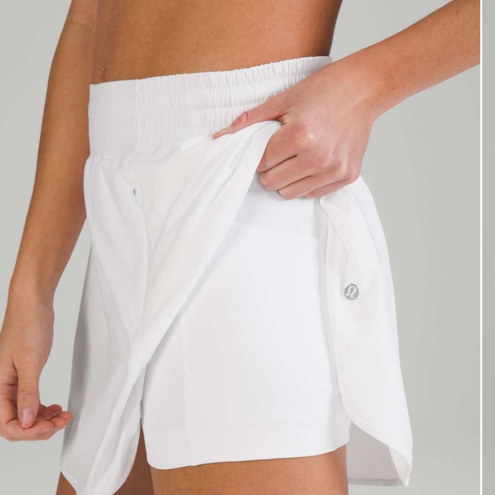 Lululemon hotty hot high rise white tennis skirt